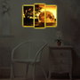 Wallity 3PATDACT-26 Lienzo Decorativo Iluminado con LED de 3 Piezas